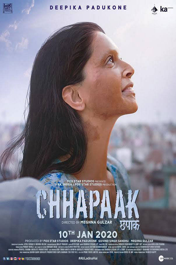 Chhapak poster. Photo: Twitter