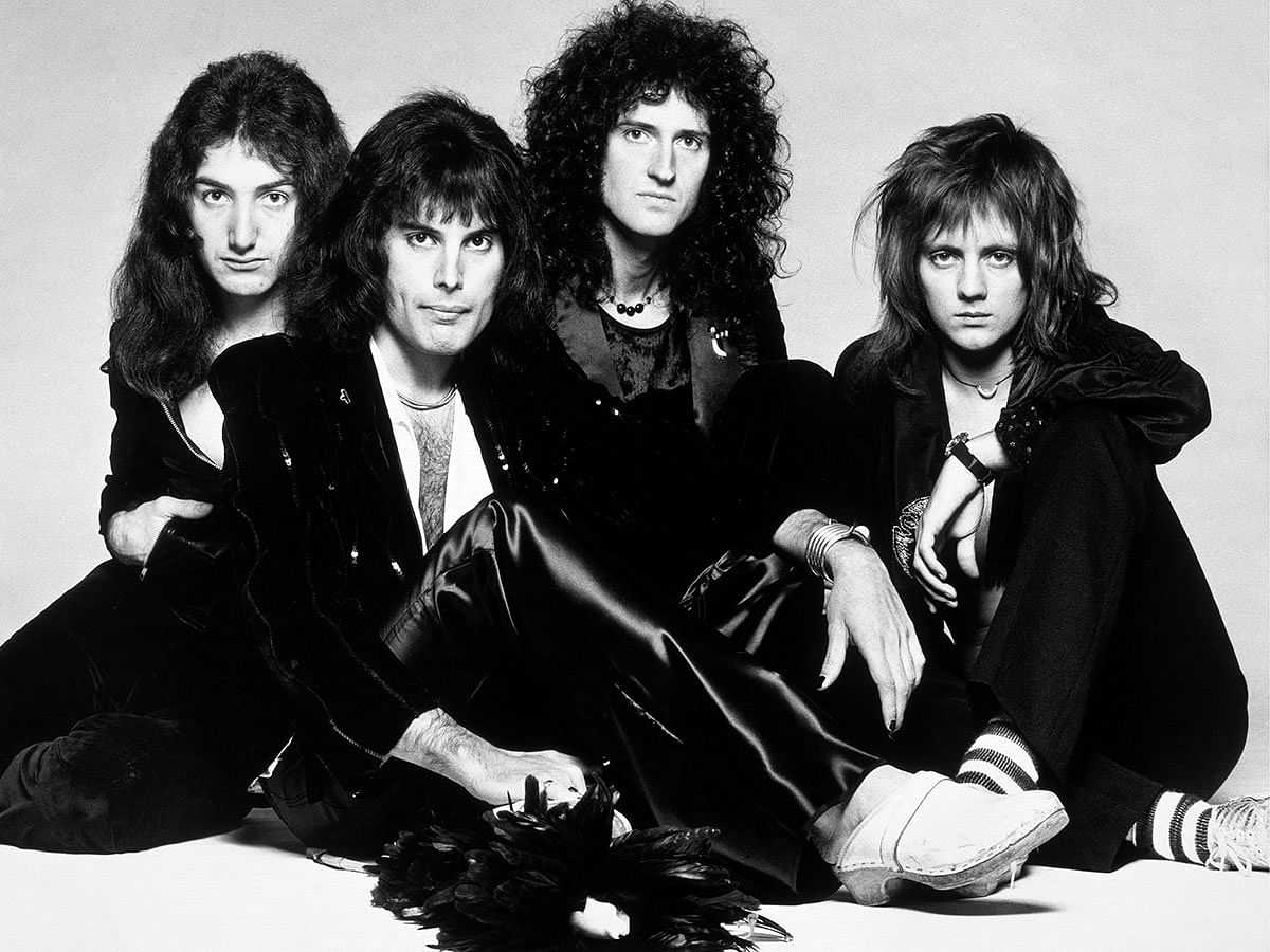 Members Brian May, Roger Taylor, Freddie Mercury and John Deacon of band Queen pose in this undated picture obtained by Reuters on 17 January. Photo: Reuters