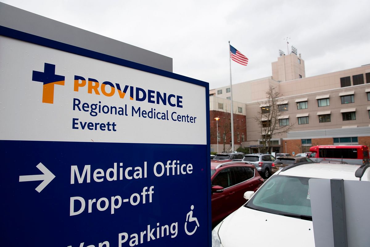 Providence Regional Medical Center where, according to the Washington State Department of Health, the first known person infected with 2019 novel coronavirus is being observed, is seen in Everett, Washington on 21 January. Photo: AFP