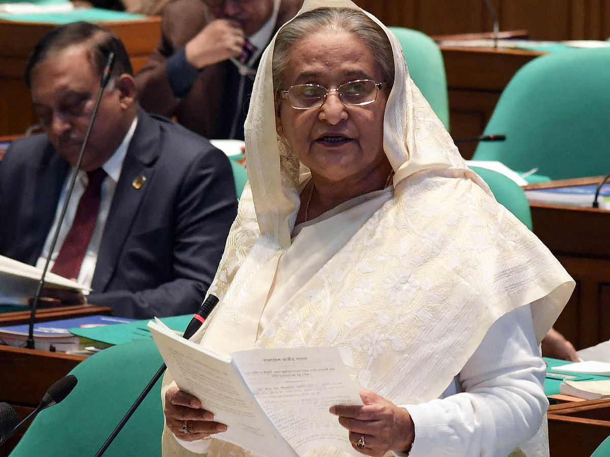 Prime minister Sheikh Hasina. Photo: PID