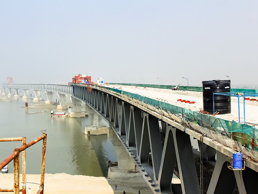 The Padma bridge under construction. Prothom Alo File Photo