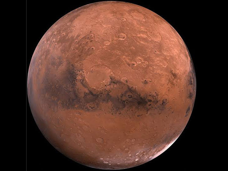 Mars image collected from Pixabay