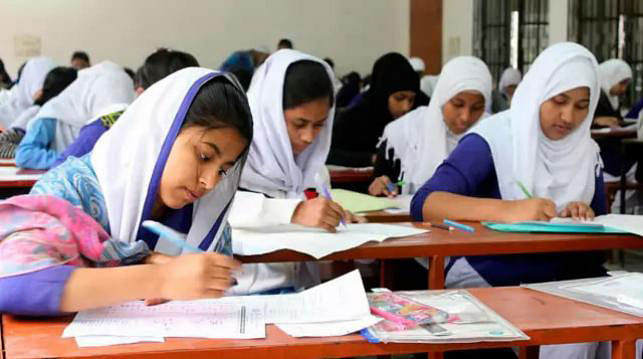 Students in an examination hall. File photo