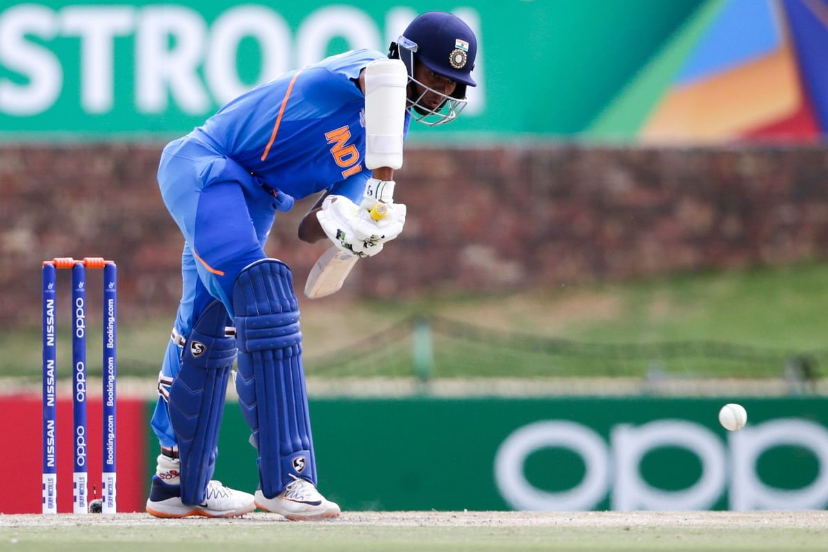 India’s batsman Yashasvi Jaiswal plays a shot during the ICC Under-19 World Cup cricket semi-final between India and Pakistan at the Senwes Park, in Potchefstroom, on 4 February 2020. Photo: AFP