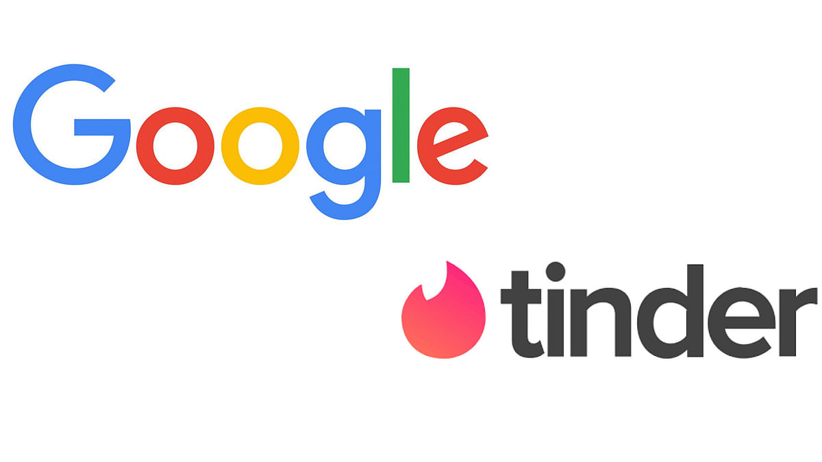 Logo of Google and Tinder