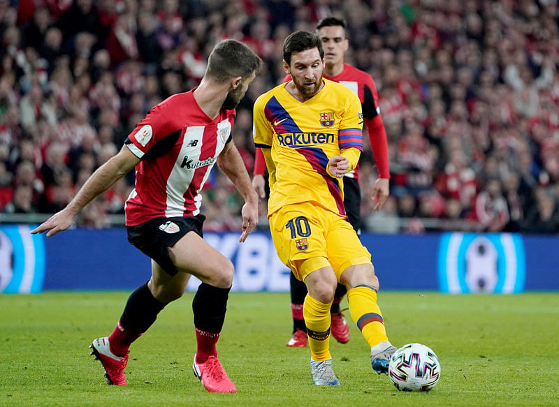 FC Barcelona’s Lionel Messi in action. Photo: Reuters