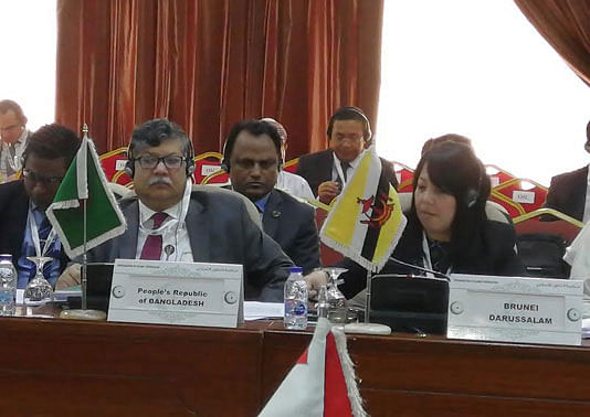 Foreign secretary Masud Bin Momen leads a Bangladesh delegation in the Organization for Islamic Cooperation Senior Officials Meeting. Photo: BSS