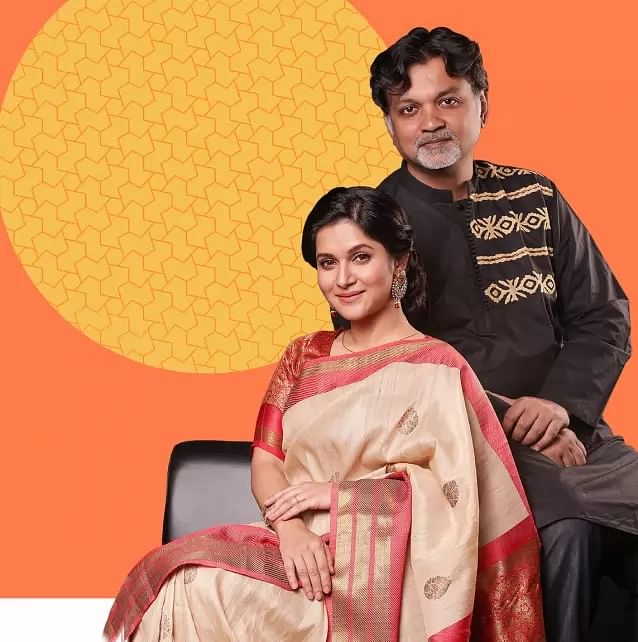 Rafiath Rashid Mithila with husband Srijit Mukherjee