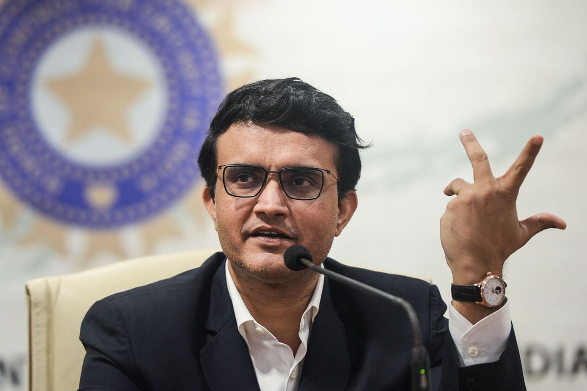 In this file photo taken on 23 October, 2019 former cricketer Sourav Ganguly, newly-elected president of the Board of Control for Cricket in India (BCCI), speaks during a press conference at the BCCI headquarters in Mumbai. Photo: AFP
