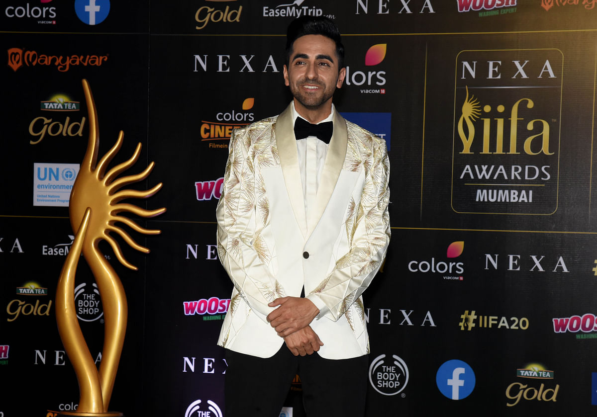 This file photo taken on 18 September 2019 shows Bollywood actor Ayushmann Khurrana arriving for the 20th International Indian Film Academy (IIFA) Awards at the NSCI Dome in Mumbai. Photo: AFP