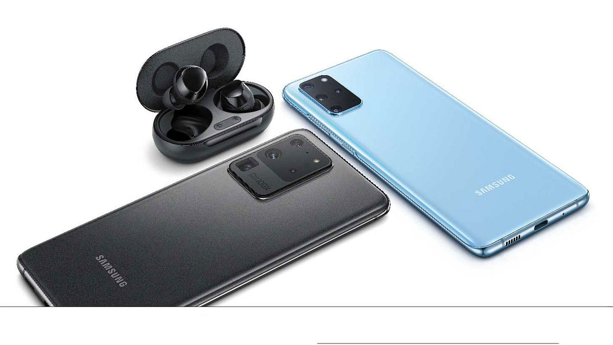Galaxy S20+ and S20 Ultra handsets. Photo: Collected
