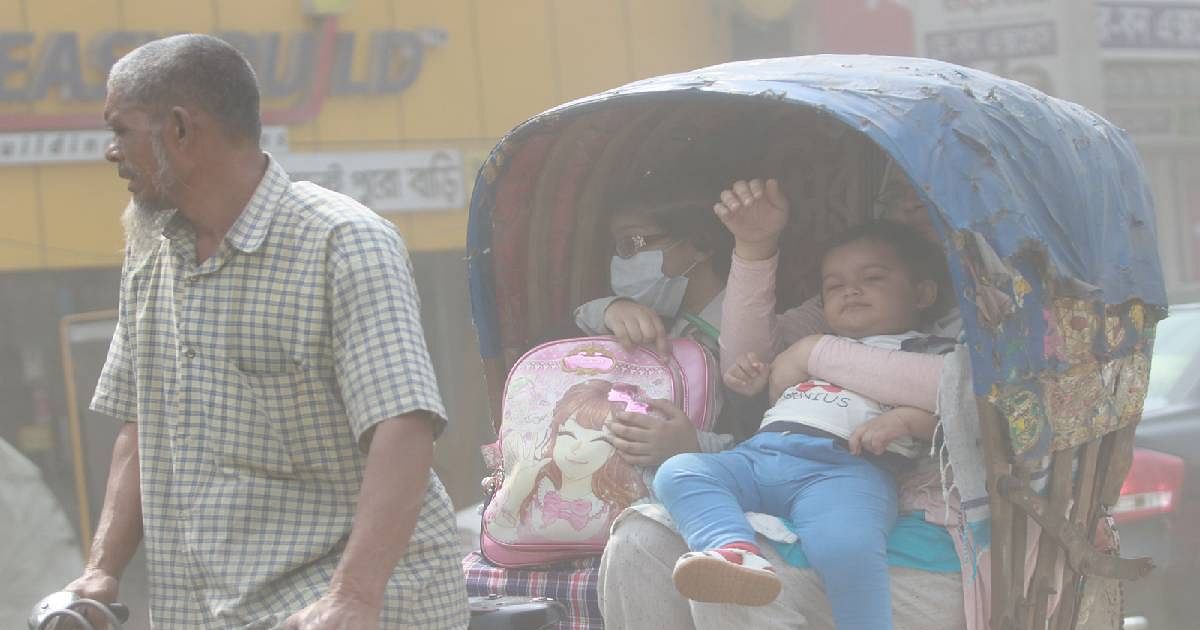 Dhaka air quality ranked second worst on Saturday. UNB File Photo