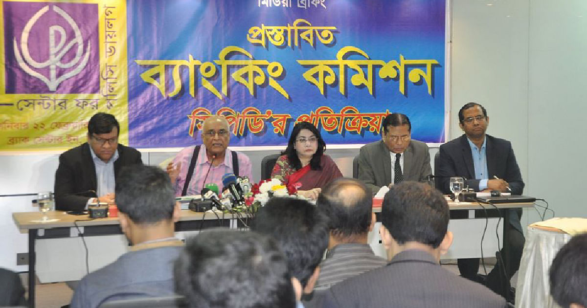 Distinguished fellow of the Centre for Policy Dialogue (CPD) Debapriya Bhattacharya speaks at press briefing at Brac Centre Inn on Saturday. Photo: UNB