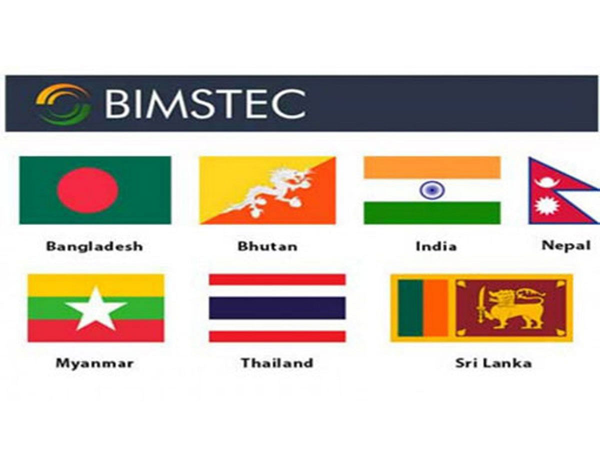 Flags of BIMSTEC countries. UNB File Photo
