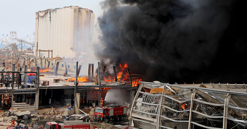 huge-blaze-at-beirut-port-alarms-residents-a-month-after-massive-blast-prothom-alo