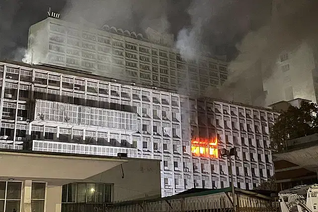 The fire broke out at building No 7 of Bangladesh Secretariat at around 1:50am Wednesday.